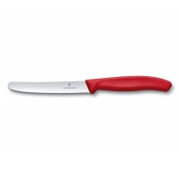 Victorinox 11 cm Tırtıklı Domates ve Sofra Bıçağı (Kırmızı) (VT 6.7833)